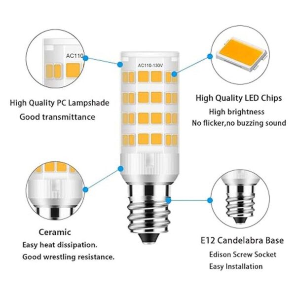Bombilla LED E12 de 5 W equivalente a bombillas de_3