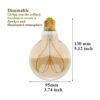 Bombilla LED Edison G95 de 4 W regulable filamento LED_2