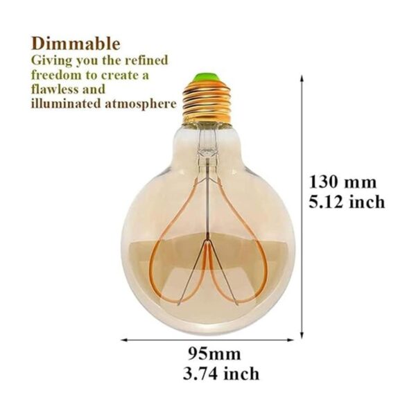 Bombilla LED Edison G95 de 4 W regulable filamento LED_2
