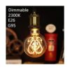Bombilla LED Edison G95 de 4 W regulable filamento LED_5