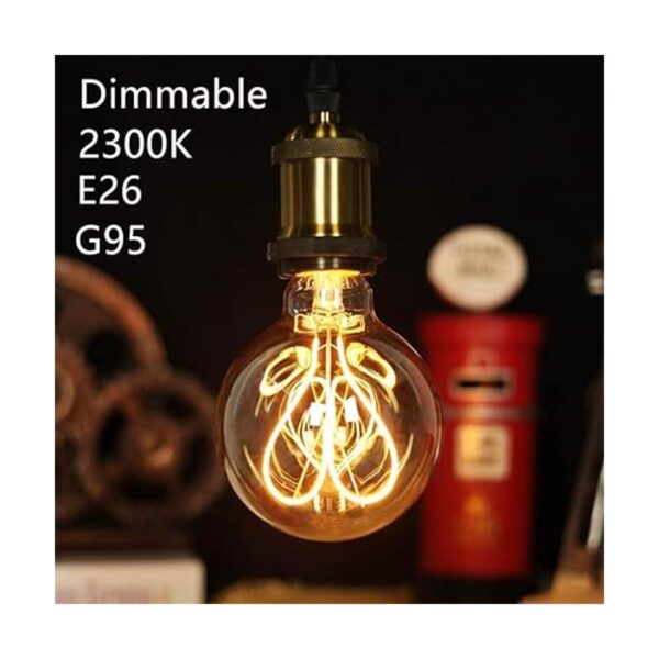 Bombilla LED Edison G95 de 4 W regulable filamento LED_5