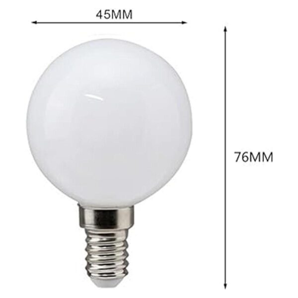Bombilla LED G16 G50 E14 de 5 W equivalente a 50 W