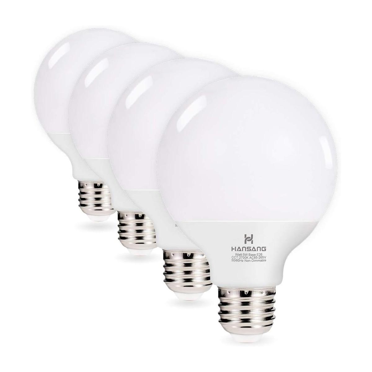 Bombilla LED G25 Hansang de 5 W equivalente incandescente