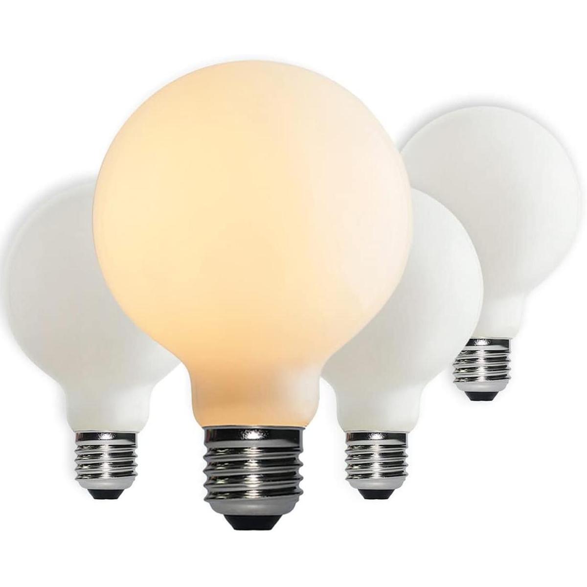 Bombilla LED G25G80 regulable sin parpadeo blanco mate