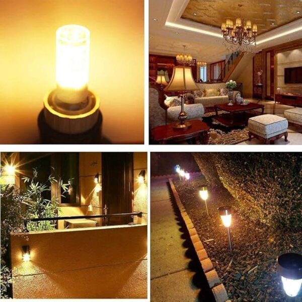 Bombilla LED G4 de 12 V 5 W G4 T3 JC con base bipines