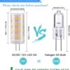 Bombilla LED G4 de 12 V 5 W G4 T3 JC con base bipines