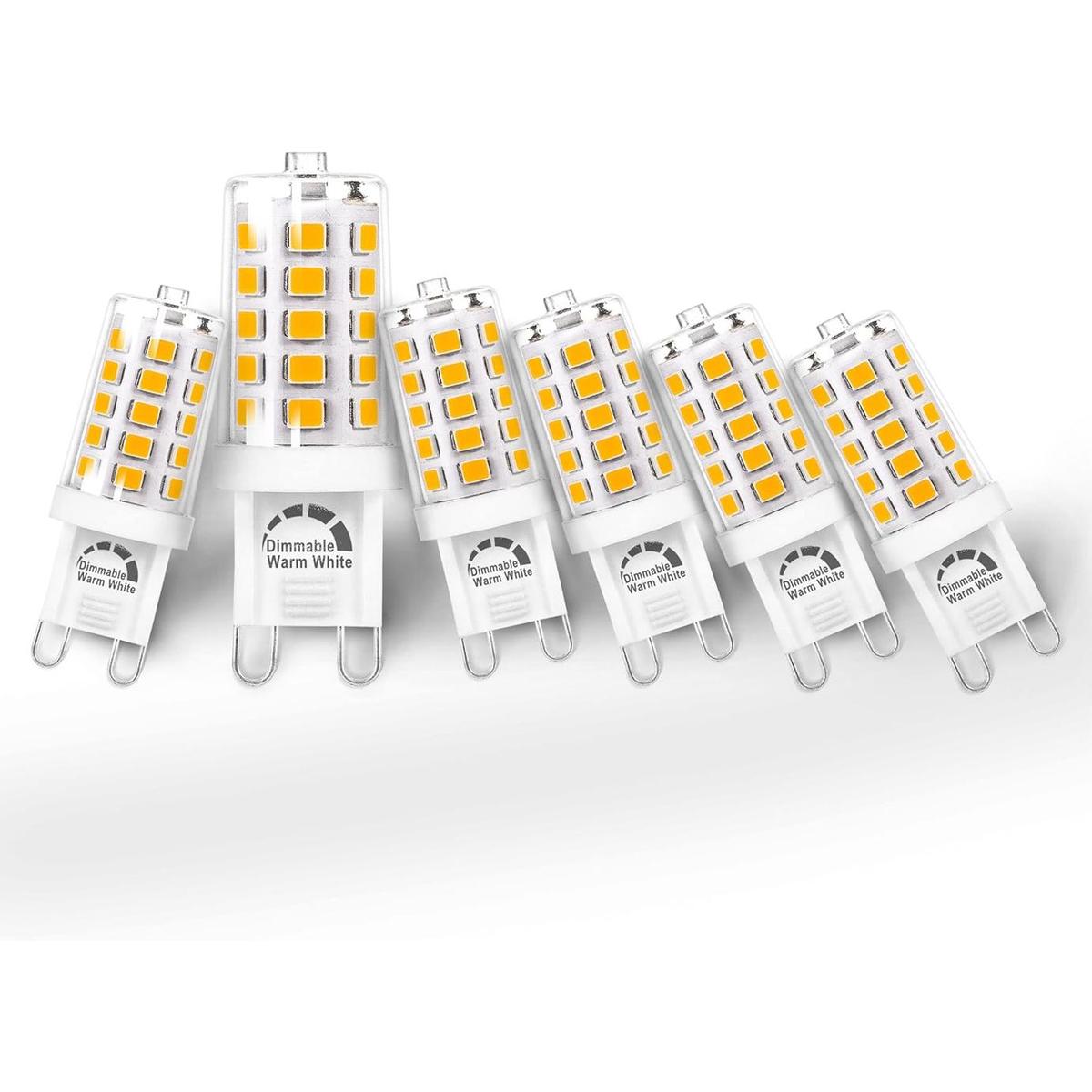 Bombilla LED G9 regulable de 5 W 2700 K suave blanco