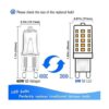 Bombilla LED G9 regulable de 5 W 2700 K suave blanco_2