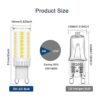 Bombilla LED G9 regulable para horno de microondas