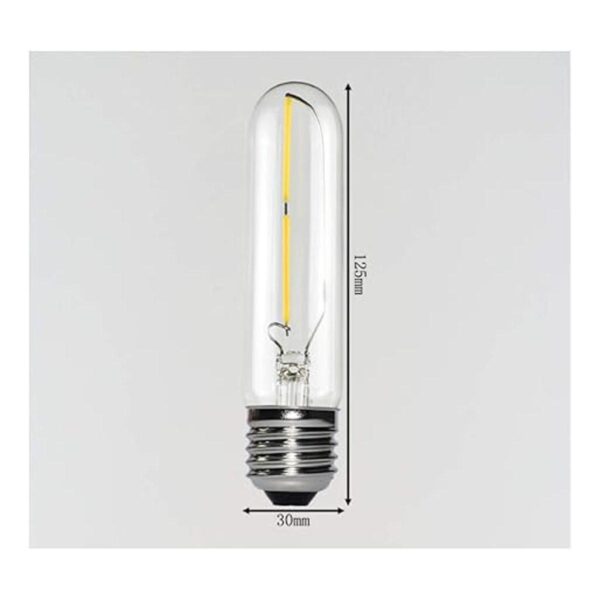 Bombilla LED T10 de 2 W regulable 4.92 pulgadas Edison_2