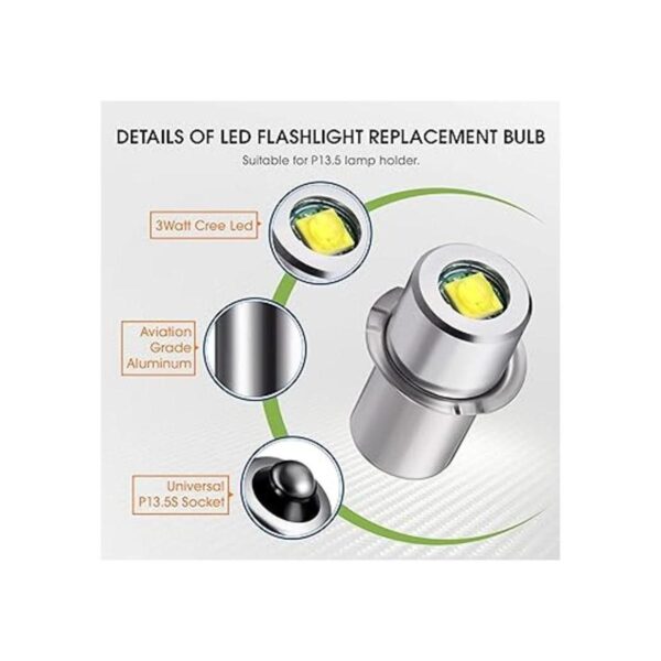 Bombilla LED de 3 W CC 412 V bombillas de linterna de