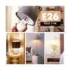 Bombilla LED de 3 W equivalente a 25 W bombilla de mesa_3