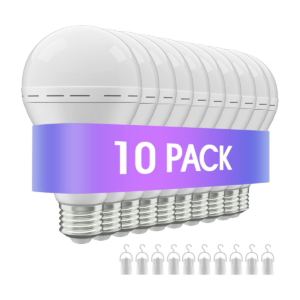 Bombilla LED de emergencia recargable con gancho se