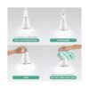 Bombilla LED de emergencia recargable con gancho se