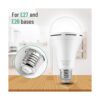 Bombilla LED de emergencia recargable con gancho se