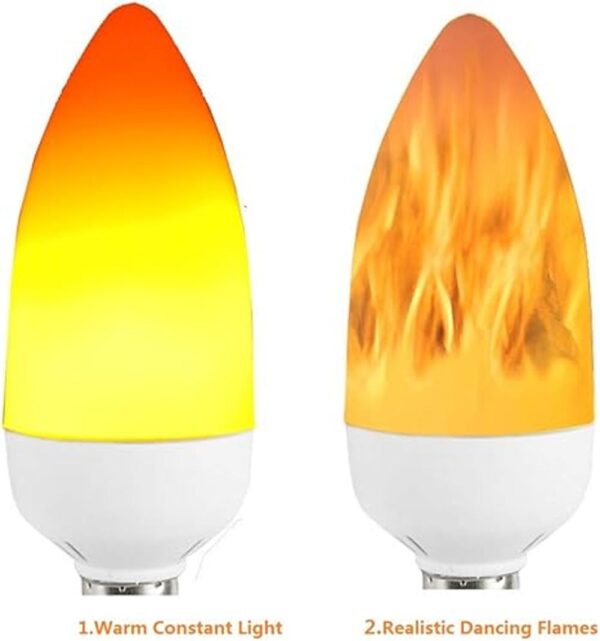 Bombilla LED de llama E12 base de candelabro 3 W luz_3