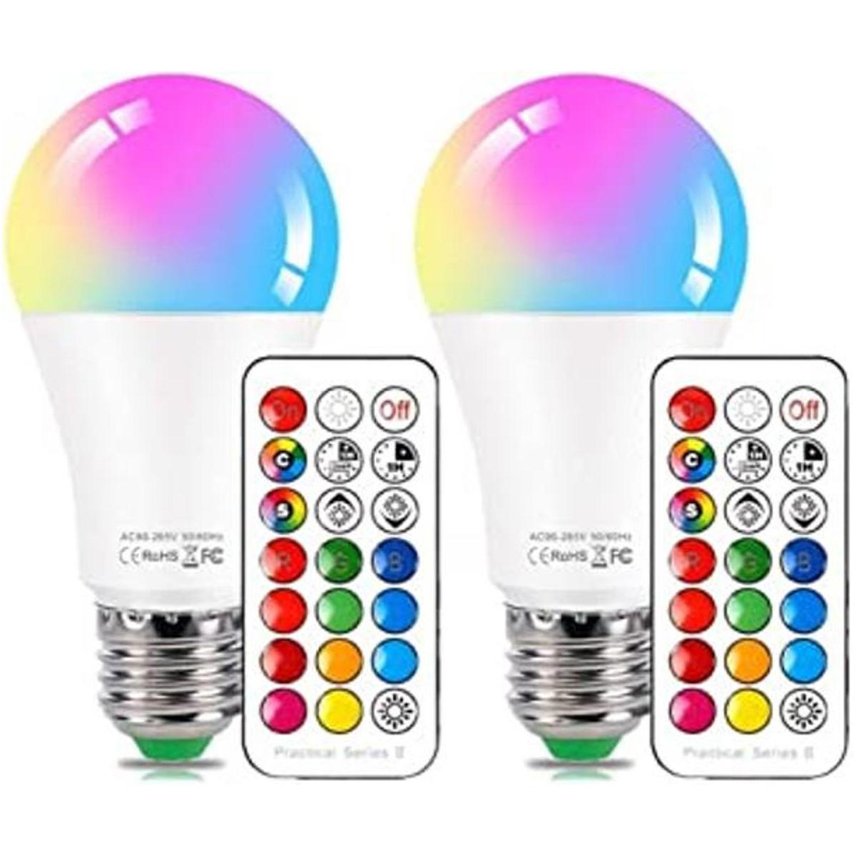 Bombilla LED que cambia de color con control remoto 10 W