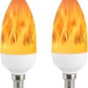 Bombilla LED de llama E12 base de candelabro 3 W luz_1