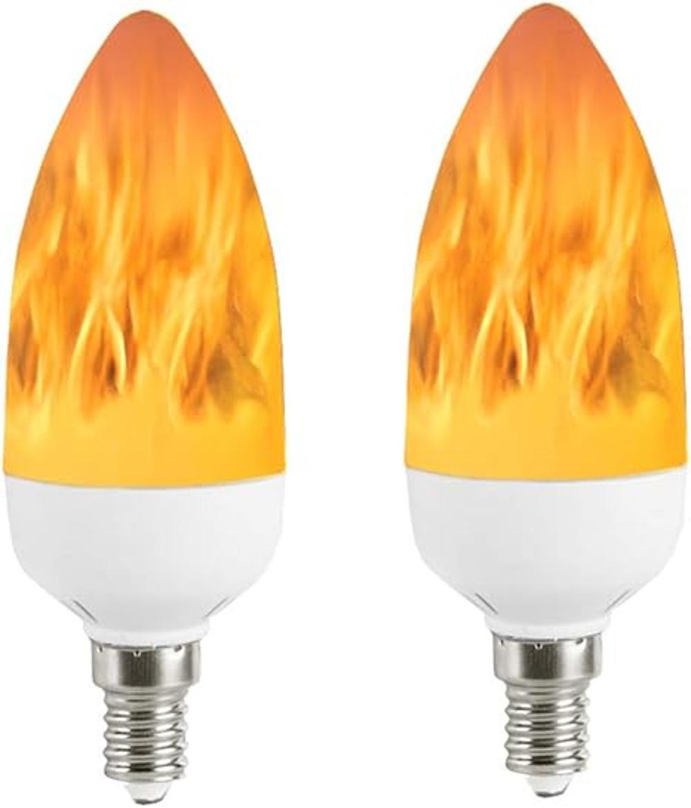 Bombilla LED de llama E12 base de candelabro 3 W luz