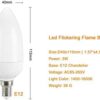 Bombilla LED de llama E12 base de candelabro 3 W luz_2