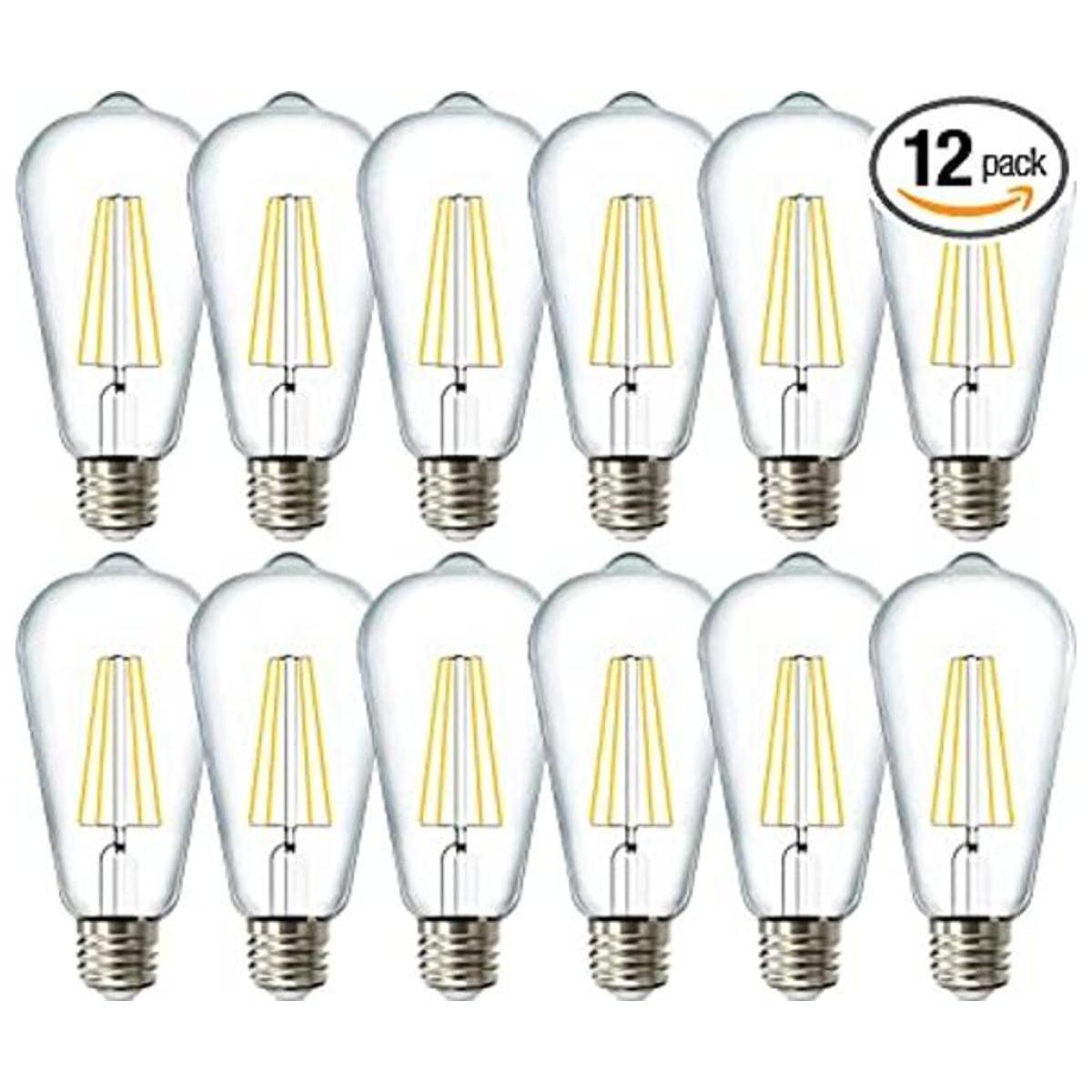 Bombilla ST64 con filamentos led 8.5 w 12 pk multicolor