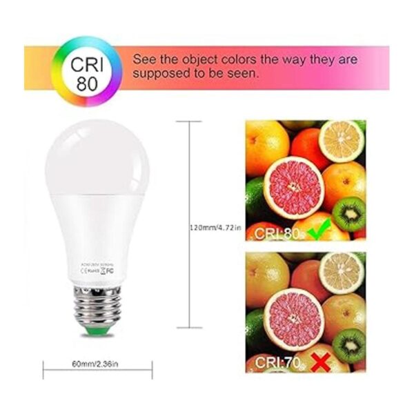 Bombilla LED que cambia de color con control remoto 10 W