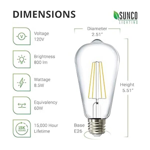 Bombilla ST64 con filamentos led 8.5 w 12 pk multicolor_2