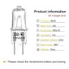Bombilla halógena G8 de 50 W 120 V T4 JCD tipo G8 con base_3