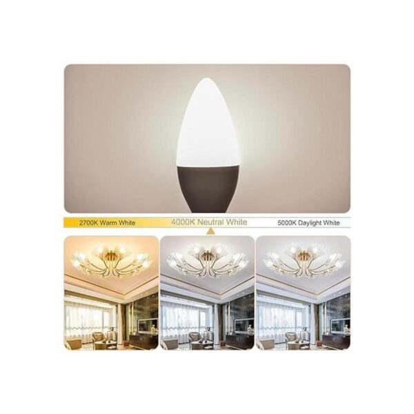 Bombilla pequeña tipo B bombilla LED Comzler Candelabra_5