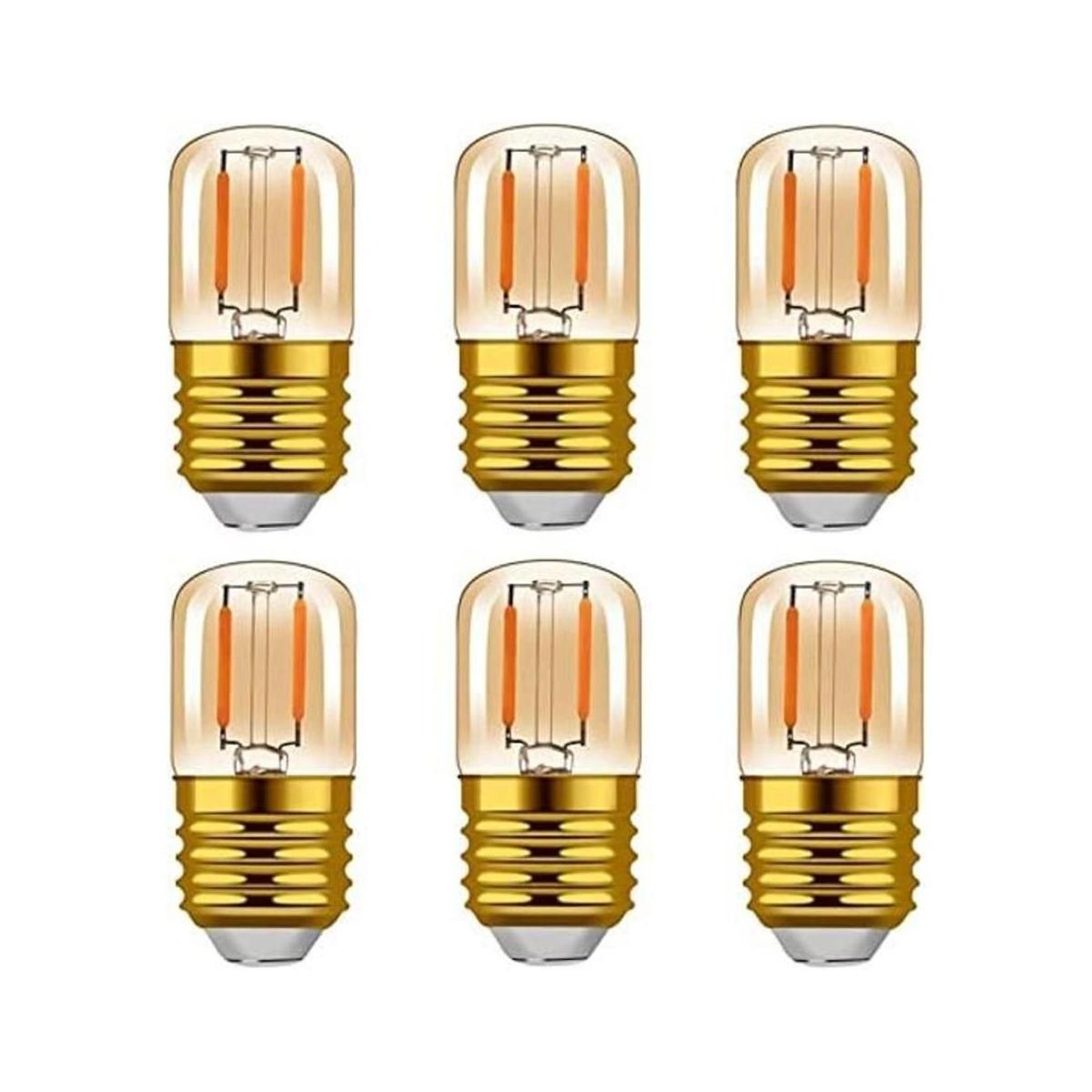 Bombillas LED Edison de 1 W T28 Mini tubo de lámpara E26