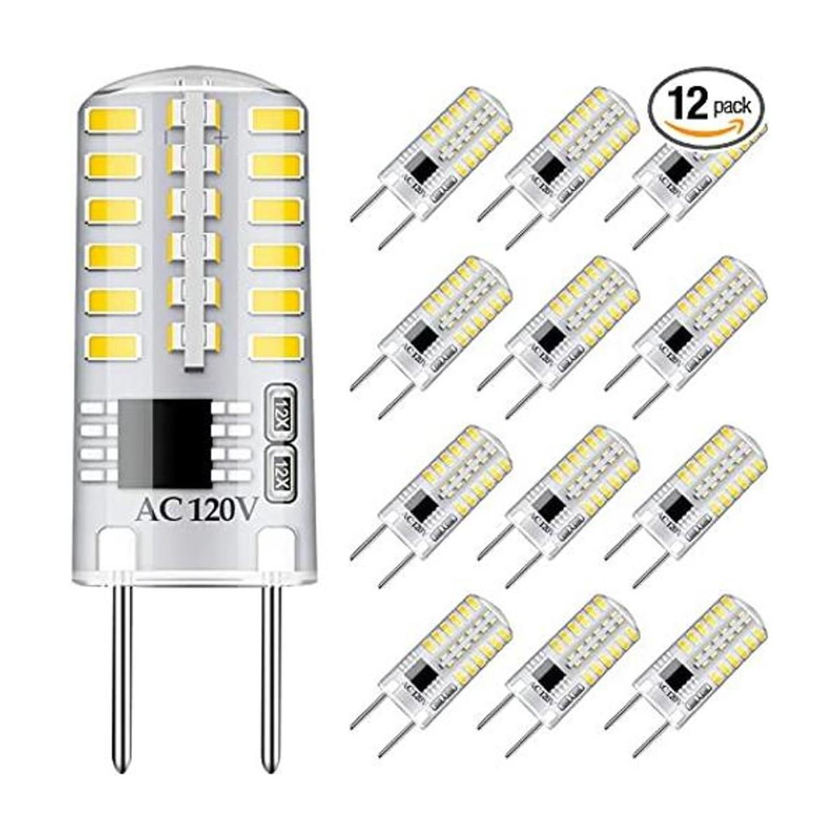 Bombillas LED G8 regulables de luz diurna blanca de 6000 K