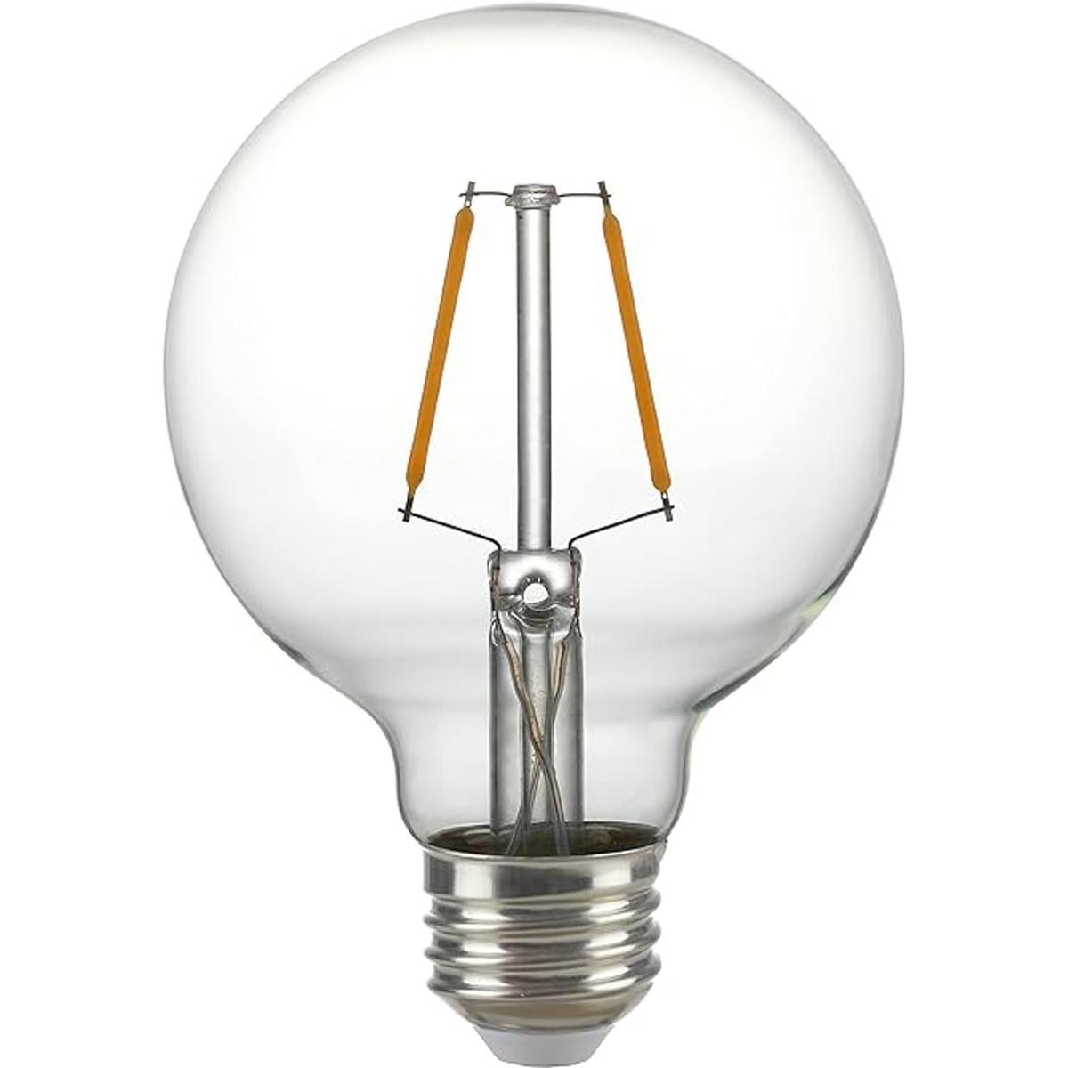 Bombillas LED regulables G80 E26 de globo equivalente a 3