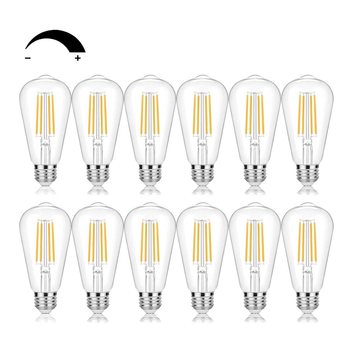 Bombillas LED vintage Edison equivalentes a 60 vatios
