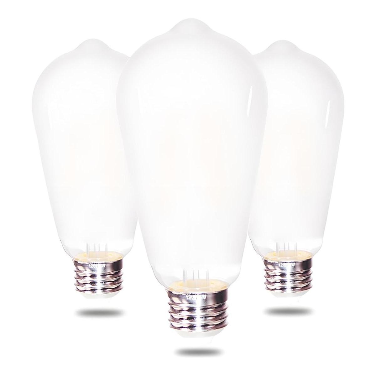 Bombillas LED vintage ST64 equivalente a 6 W 60 W 2700