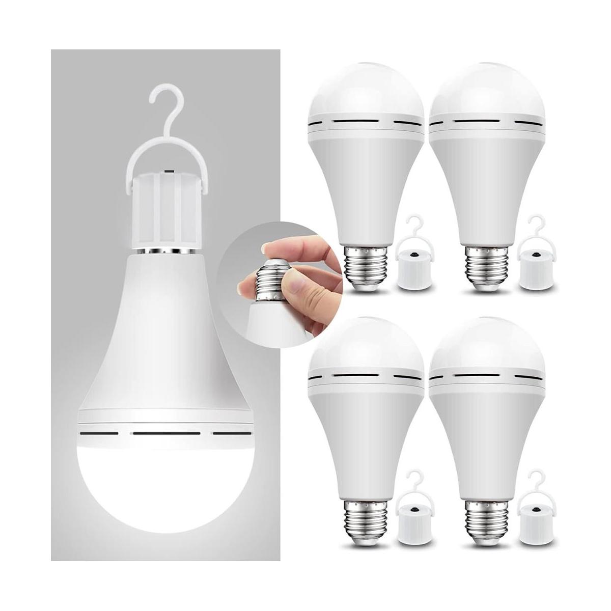 Bombillas de luz de emergencia recargables permanecen