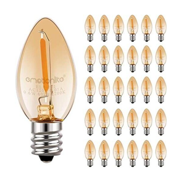 Bombillas de luz nocturna bombilla LED C7 ámbar_1