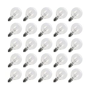 Bombillas de repuesto Clear Globe G40 E12 con base de_1
