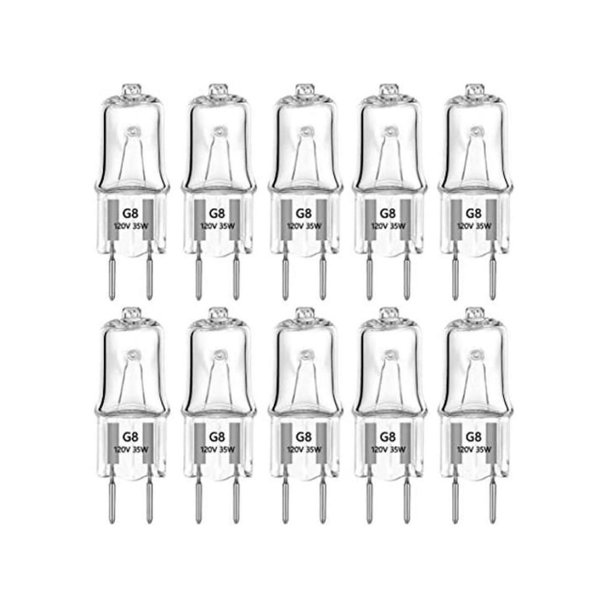 Bombillas halógenas G8 de 35 W 120 V base G8 2 pines