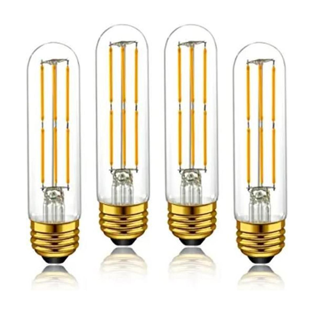 Bombillas tubulares LED T10 color blanco cálido de 2700