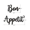 Bon Appetit Cartel de pared de metal de buen provecho_3