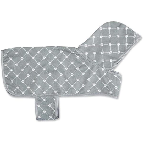 Bone Dry Pet Drying Collection Bata de microfibra bordada_2