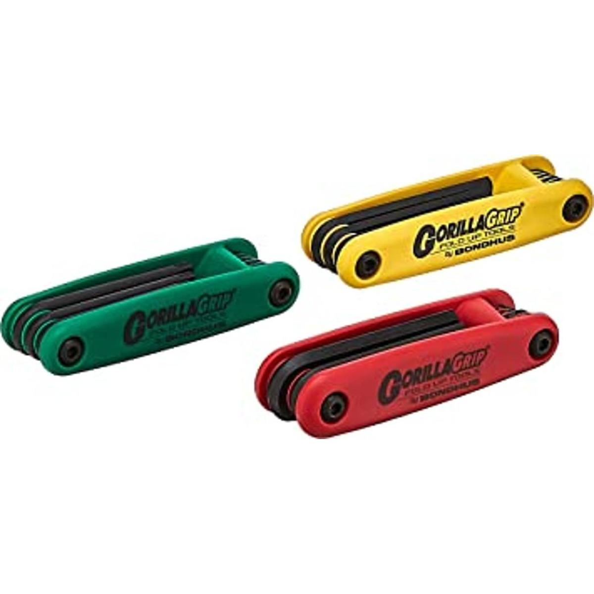 Bondhus 12533 GorillaGrip Paquete triple plegable