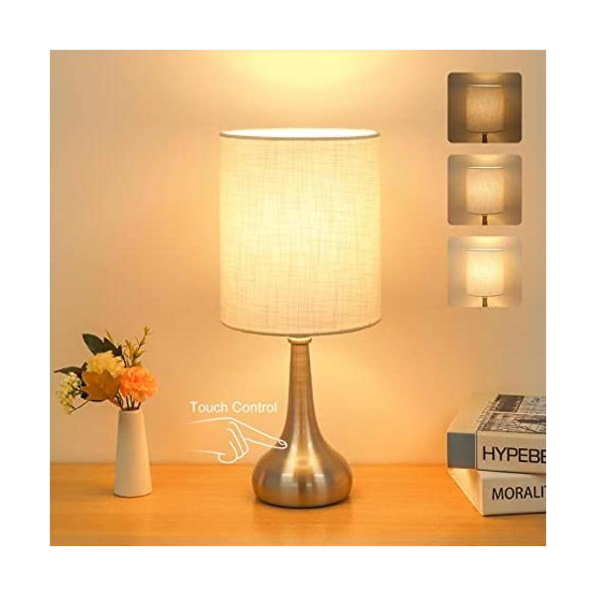 Boncoo Lámpara de mesa con control táctil de 3 vías