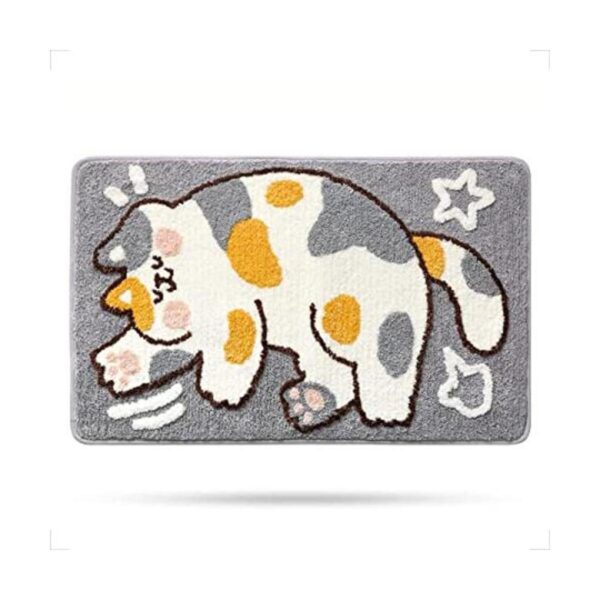 Bonita alfombra de baño para gatos de 15.7 x 23.6