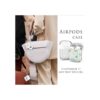 Bonita funda para AirPods de vaca funda de TPU suave para