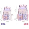 Bonita mochila Kawaii impermeable para laptop Rosado S