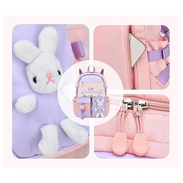 Bonita mochila Kawaii impermeable para laptop Rosado S