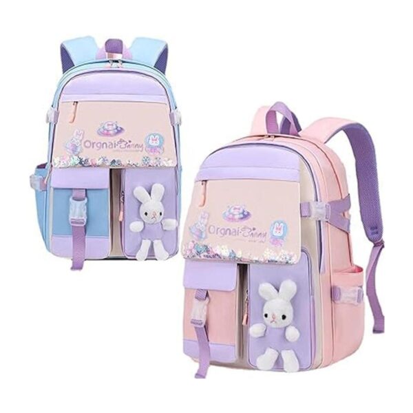 Bonita mochila Kawaii impermeable para laptop Rosado S