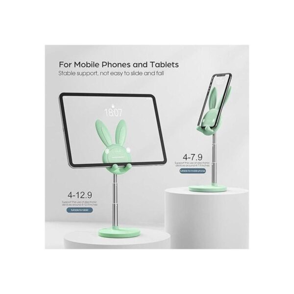 Bonito soporte para teléfono de conejito ajustable en_2