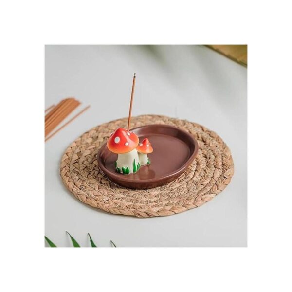 Bonito soporte de incienso de hongos con 30 varillas de